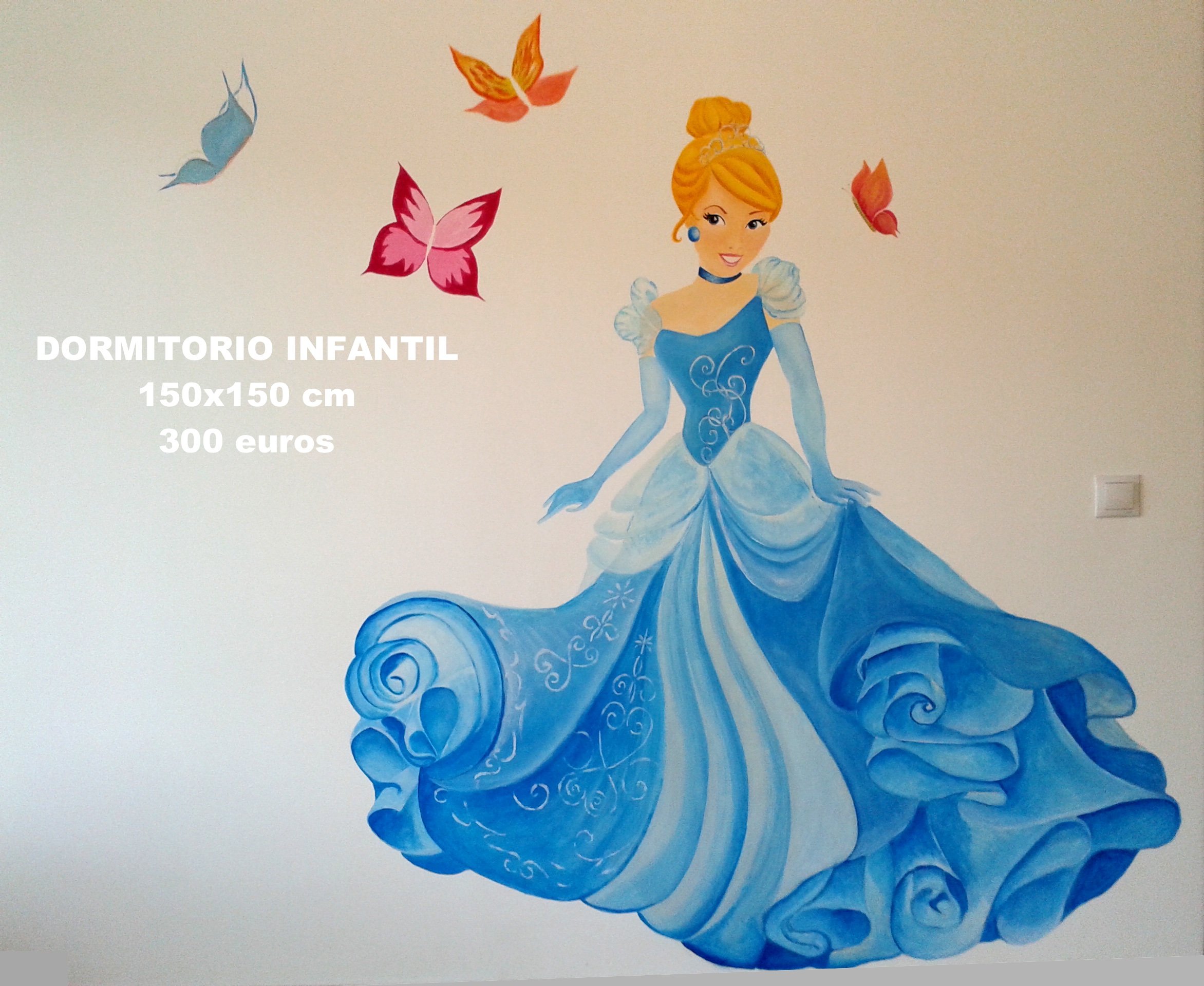 Pintura mural decorativa Dormitorio guardería
